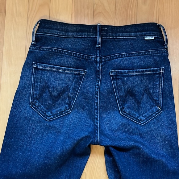 MOTHER denim The Insider Crop Step Fray in Sake To Me size 24 - Picture 7 of 7